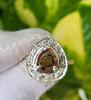 Natural Tourmaline Liddicoatite 925 Sterling Silver CZ Ring Sz 7 US, A88 Gift