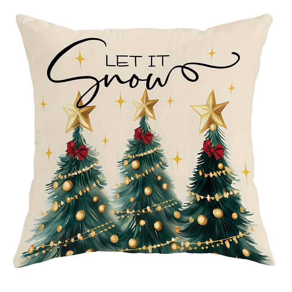 Рождественская наволочка «Щелкунчик» Подарок на Новый год Чехол для диванной подушки Украшение для дома Застежка-молния Открывающаяся и закрывающаяся