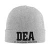 США Логотип DEA Федеральное агентство по пресечению незаконного оборота наркотиков Вязаные шапки для унисекс Шапка-бини Осень Зима Шапки Акрил Теплые шапки