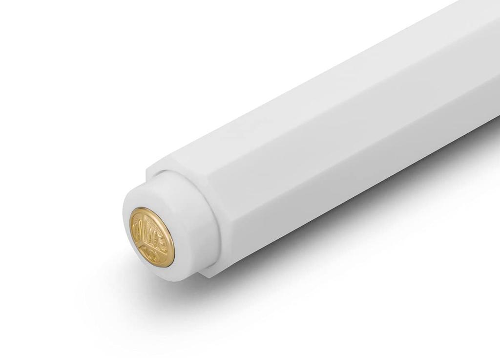 Kaweco Classic Sport White Ballpoint Officially Imported Pen, Oil-Based, CSBP-WH,