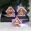 Creative Small House Pendant Snowman Xmas Tree Decorantions Hanging Ornament   New Year Gift