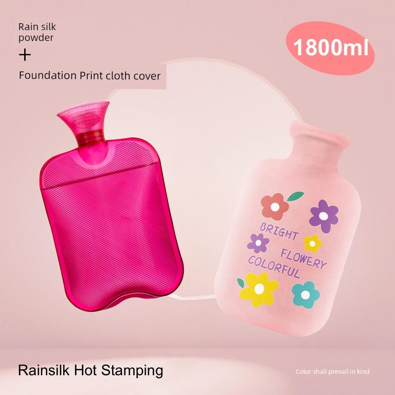 Sanpu Hot Water Injection Bag Male and Female Oversize Thickened Explosion-Proof Water Filling Hand Warmer Warm Belly Flannel Irrigation Hot-Water Bag