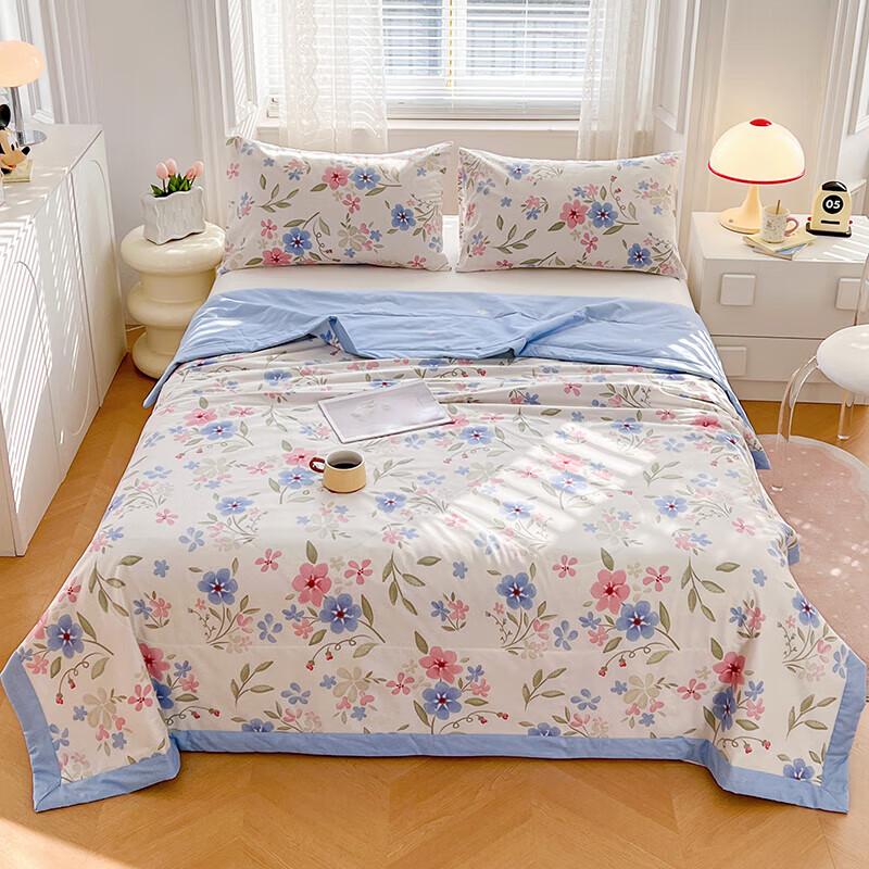 Grace Floral Cotton Summer Quilt