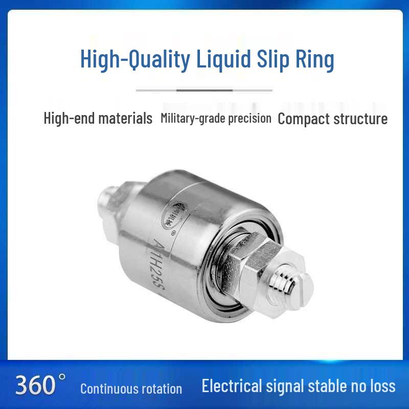 A1H25S Mercury Slip Ring - 1 Channel, 250A, 360° High-Speed Rotating Connector