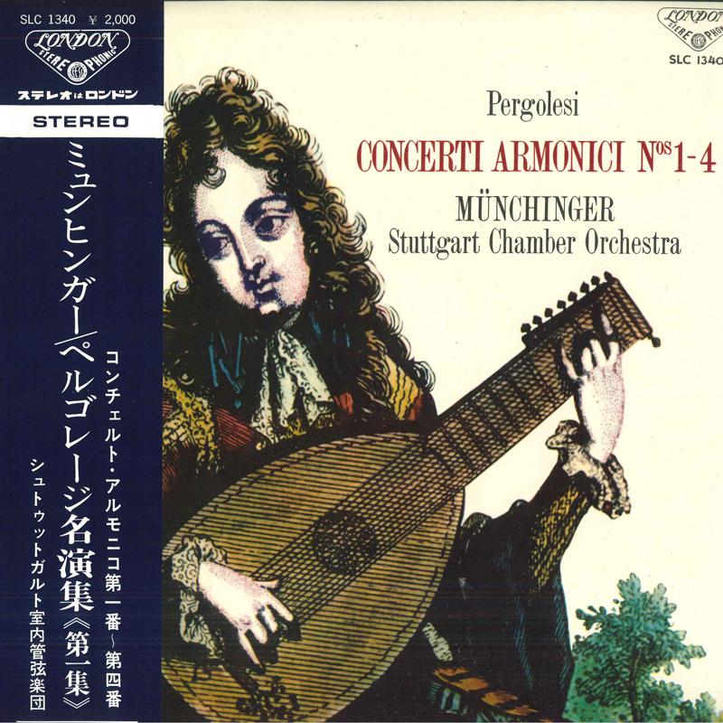 LP Record KARL MUNCHINGER STUTTGART CHAMBER Pergolesi Concerti Armonici SLC1340 LONDON 1964 Japan Obi Classical Used