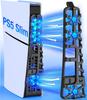 Внешний вентилятор охлаждения для игровой консоли PlayStation 5 Slim Эффективная система охлаждения USB-порт Бесшумный вентилятор для PS5 Slim Аксессуары