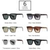 Women Retro Shauna Square Sunglasses Rivets Gradient Shades Uv400 Retro Punk Men Sun Glasses
