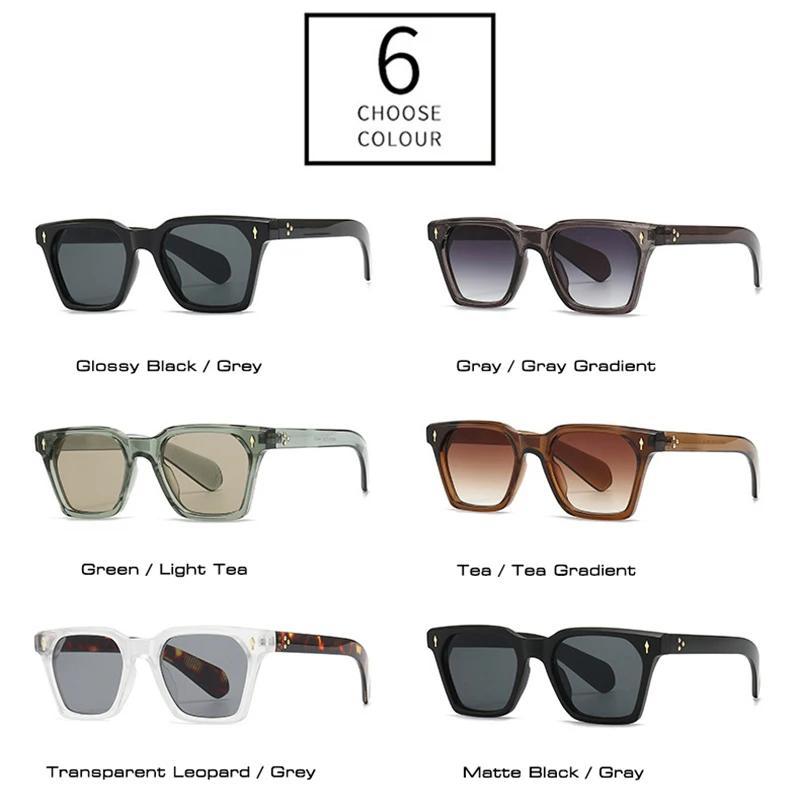 Women Retro Shauna Square Sunglasses Rivets Gradient Shades Uv400 Retro Punk Men Sun Glasses