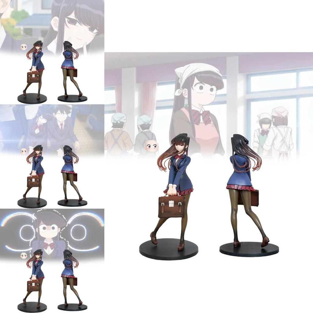 Komi Can't Communicate 25cm Blue Pvc Collectible Figure Perfect For Anime Fans