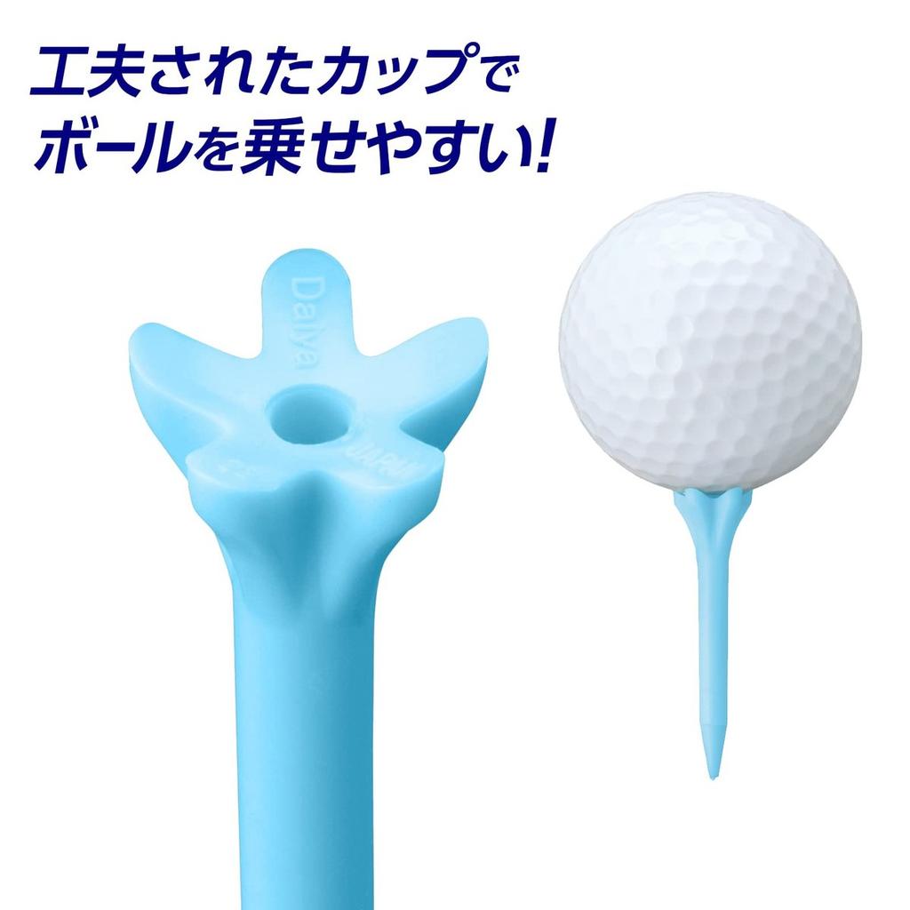 DAIYA GOLF Реплика Ти для гольфа Короткие Черные 40 мм Набор из 40 штук Экологичные биомассовые ти для гольфа Сделано в Японии TE-6018