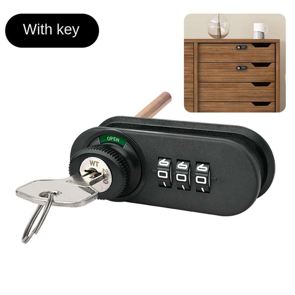 1 шт. 3-значный навесной замок для ящика, пароль, 3-значный замок, шкаф, замок для шкафа, дверной замок, цифровой комбинированный замок, механический дверной замок