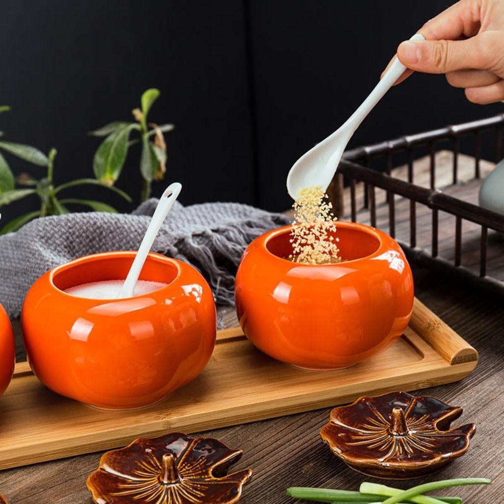 Великолепный органайзер для хранения Керамическая кухонная сахарница Контейнер для приправ Банка для специй Чайник