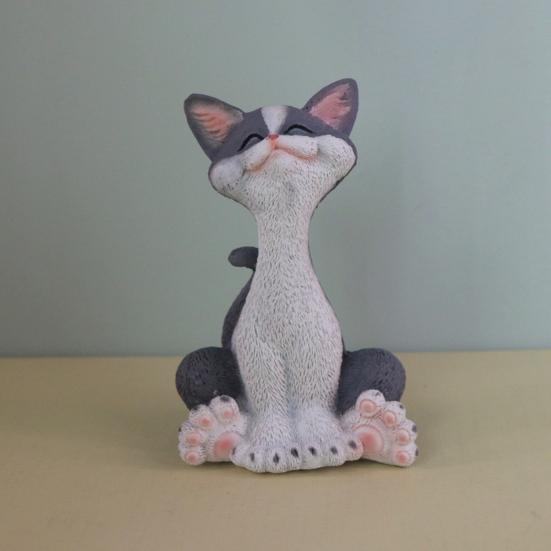 Орнамент Кот Удачи Материал смола Тонкая работа Скульптура кота Символ богатства Декор Украшение для дома и вечеринки