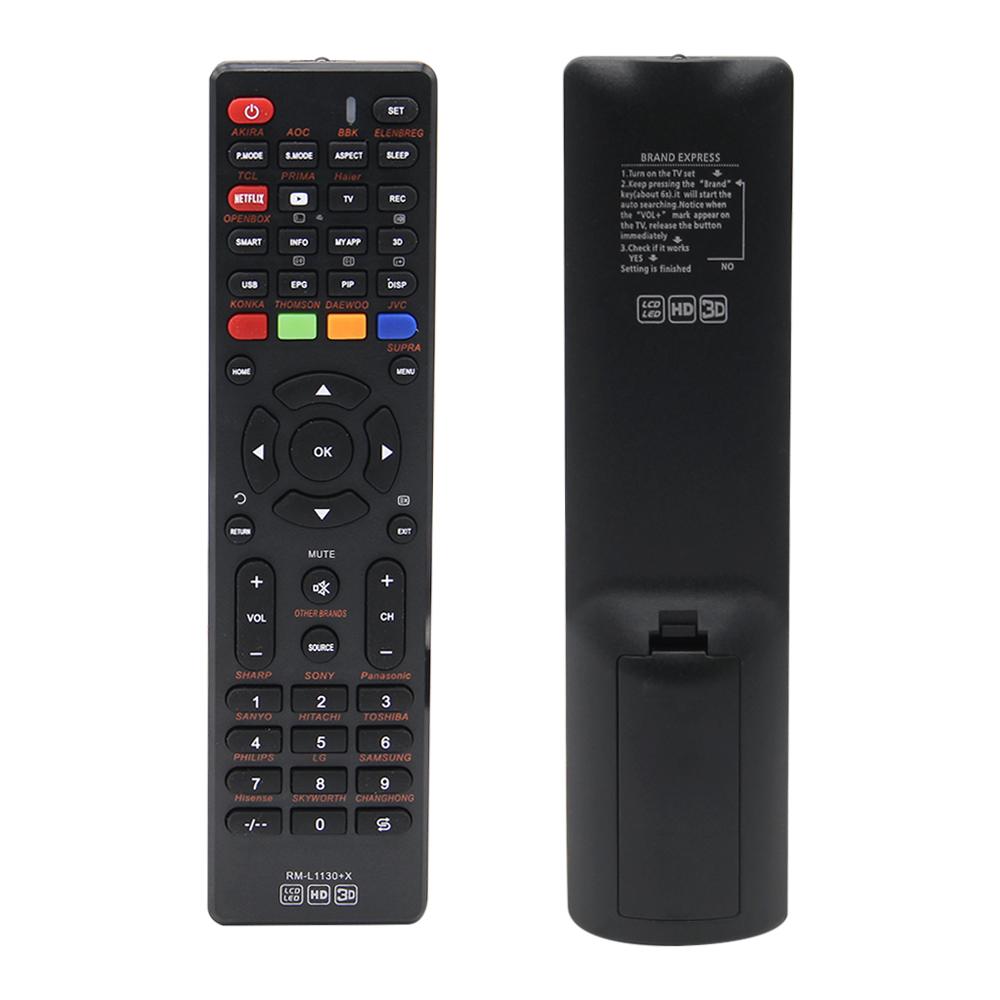 NEWEST Replacement Rm-L1130+X RM-L1130+X plus Universal TV Remote Control Controller For All Brand Smart LCD Television