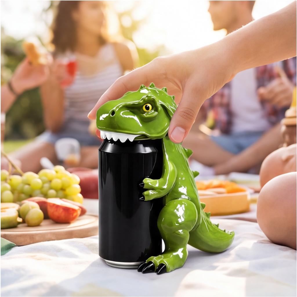 Frog-shaped can dust cover fun animal drink cover