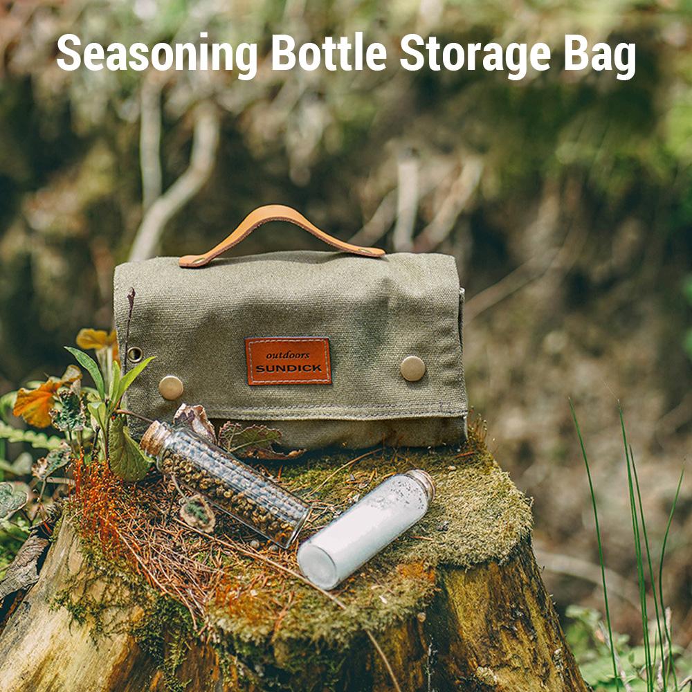 Сумка для хранения бутылок для приправ на открытом воздухе, дорожный держатель для специй с бутылкой для специй для кемпинга, пешего туризма