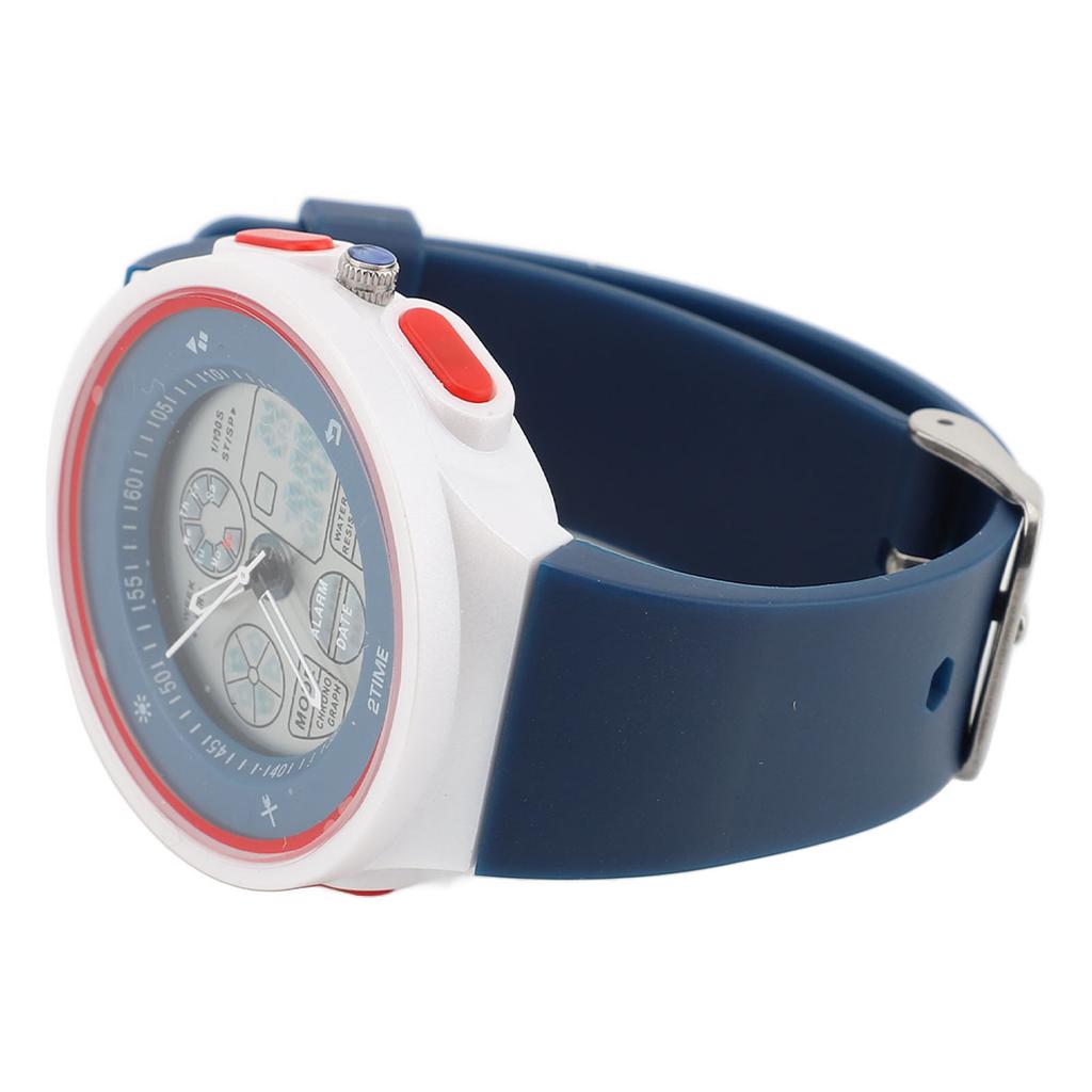 Teenager Watch Outdoor Water Resistant Digital Sports Analog Watch with Stopwatch Alarm Clock Countdown Dual Display