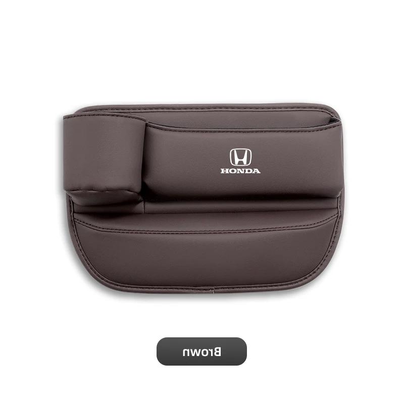 CMEAH1 Car Seat Gap Organizer Multifunction Storage Box Cup Holder For Honda Civic Fit Jazz Accord Pilot CRV Odyssey Passport City