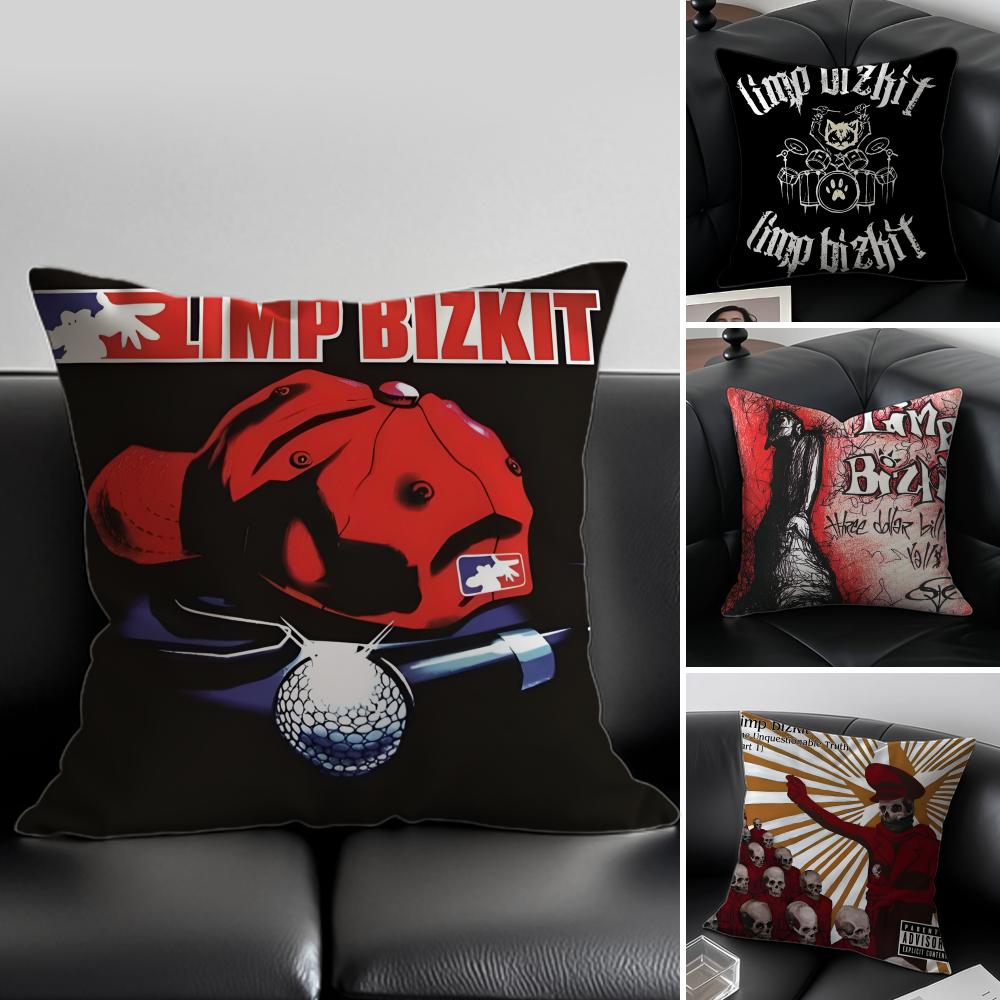 Band Llimp Bbizkit Album Cushion Cover Pillow Case Antidustmite Invisible zipper silky plush cushion