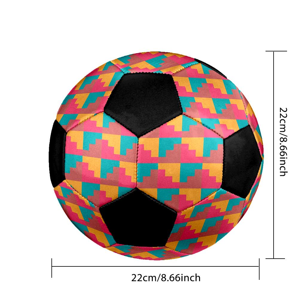 1pc Abstract Geometric Outdoor Sports Football, Size 5, Comfortable And Durable Feel,Gift yy14