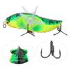 Жесткая приманка для рыбы Bionic Cicada Shape Fishing Bait с вращающимся пропеллером и тройным крючком