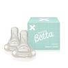 Betta Doctor Betta Baby Bottle Стандартный набор сменных сосок из 2 шт. (Поперечный разрез)