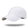 WHITE FANG Hat Mesh Cap Plain Golf Running Sports Men Women CA012 (07 White)