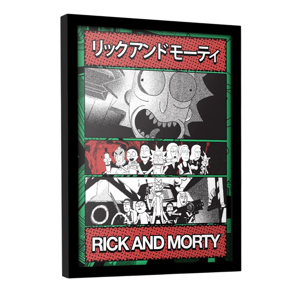 Rick And Morty Manga Zine Framed Print