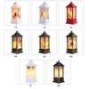 Christmas Snow Globe Lantern Hang-ing Lamp LEDs Warm Night Light Batter-y Operated for Home Ornamnet Gifts