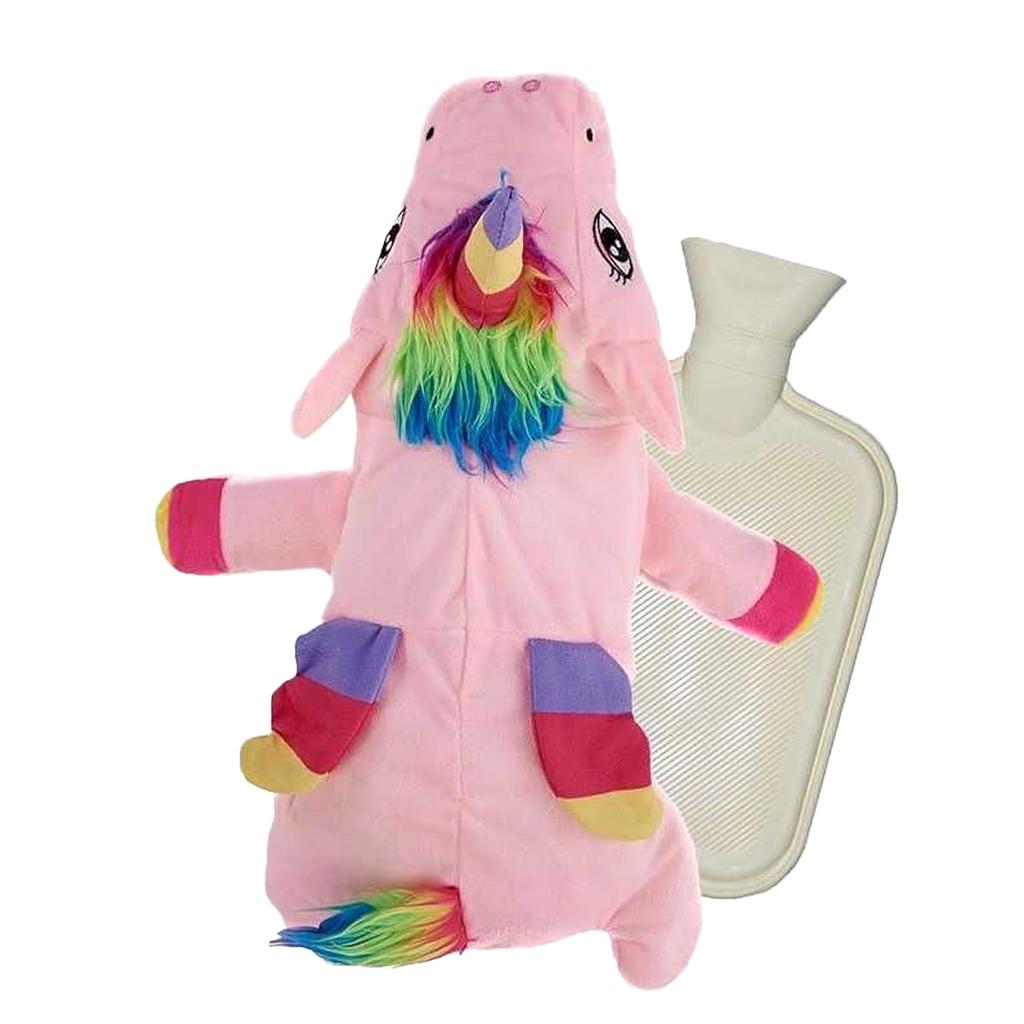 K Collection Unicorn 3D 750ml Hot Water Bottle And Cover