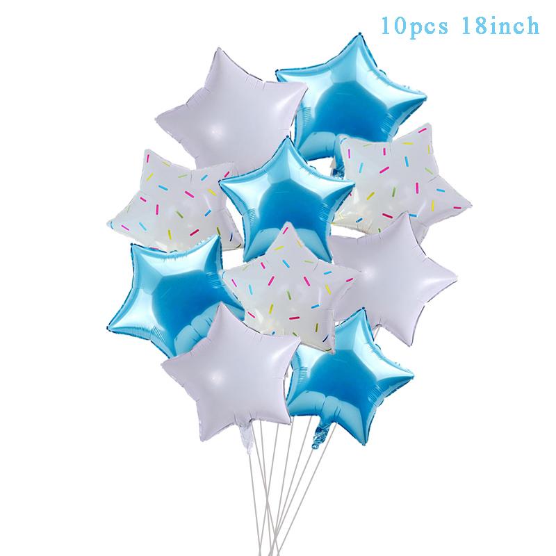 1 год Мальчик День рождения Первый день рождения Baby Shower Мальчик Украшения Синие латексные шары Набор конфетти Украшения для дня рождения Дети