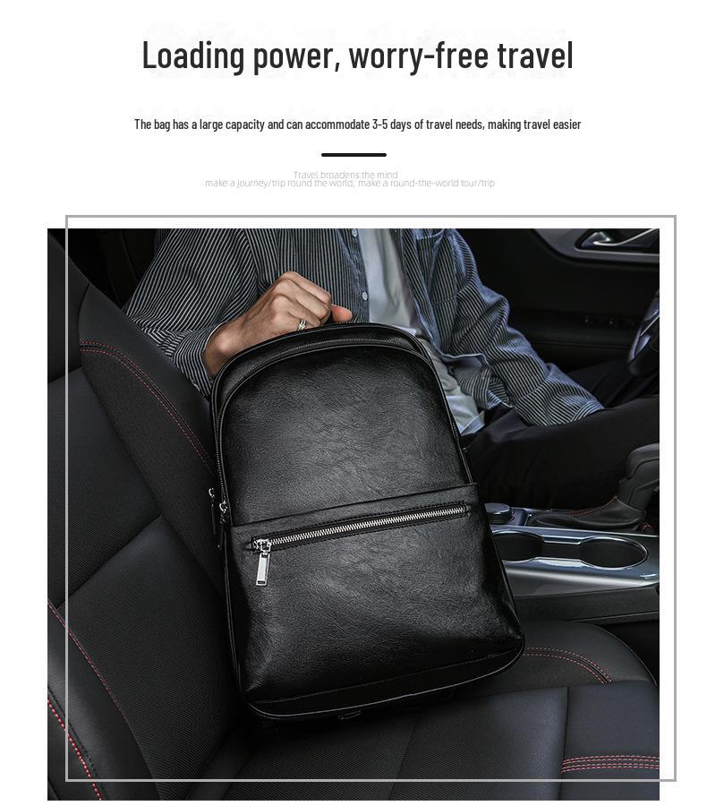 Тщательно подобранные мужские рюкзаки из полиуретана — большой вместимости для студентов и путешествий, осень/зима 2022 г.