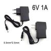 AC DC 100V-240V 6V 1A Power Supply Adapter Charger Converter Transformer CCTV Camera LED Strip Lamp 5.5mm*2.5mm US EU Plug E1