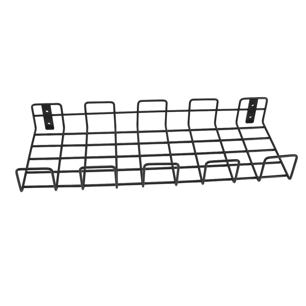 Garden Tool Rack Space Saving Wall Mounted Metal Garden Gadget Organizer Shelf for Small Hose