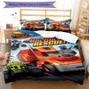 3pcs Blaze and the Monster Machines Design Cover Set - HD Printed Bedding with 1 Cover and 2 Pillowcases - Perfect for Home and Dorm Decor