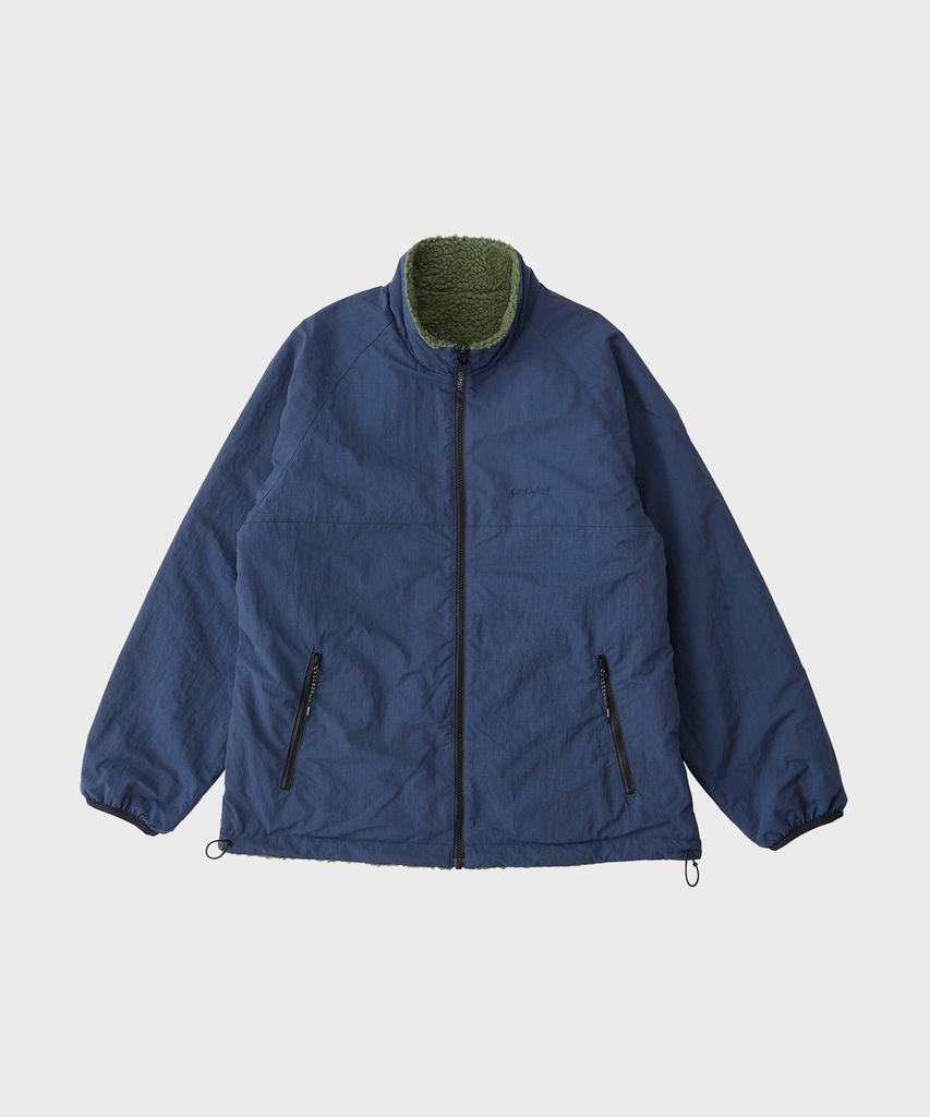 Gramicci Reversible Sherpa Jacket Olive / Dusty Navy