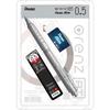 PENTEL Orenz AT Silver Mechanical with Refill and Bonus Eraser Pencil, 0.5mm, 0.5B (PP2005-ZMPTP)