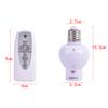 Wireless Remote Control Sound Light Sensor Lamp Holder E27 Lamp Bases Socket