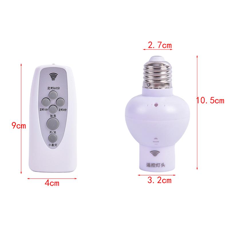 Wireless Remote Control Sound Light Sensor Lamp Holder E27 Lamp Bases Socket