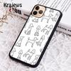 Krajews Cartoon Poodles Pattern Soft Phone Case Cover For IPhone 18 17 Air 16 15 14 plus 11 12 13 pro max coque Fundas