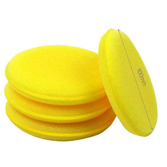 2 шт., круглый аппликатор для полировки автомобиля, круглый аппликатор для полировки воском, губка