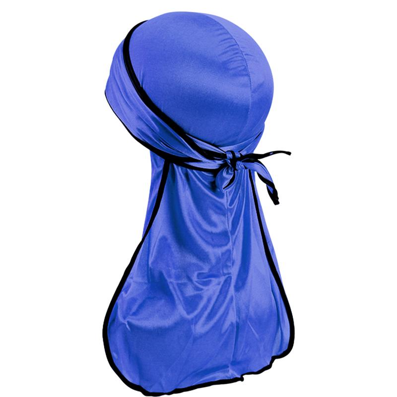 1PC Satin Breathable Fashion Pirate Hat Sun Protection Long Tail Hair Accessories Silky Headwrap Bandana Cap Biker Turban