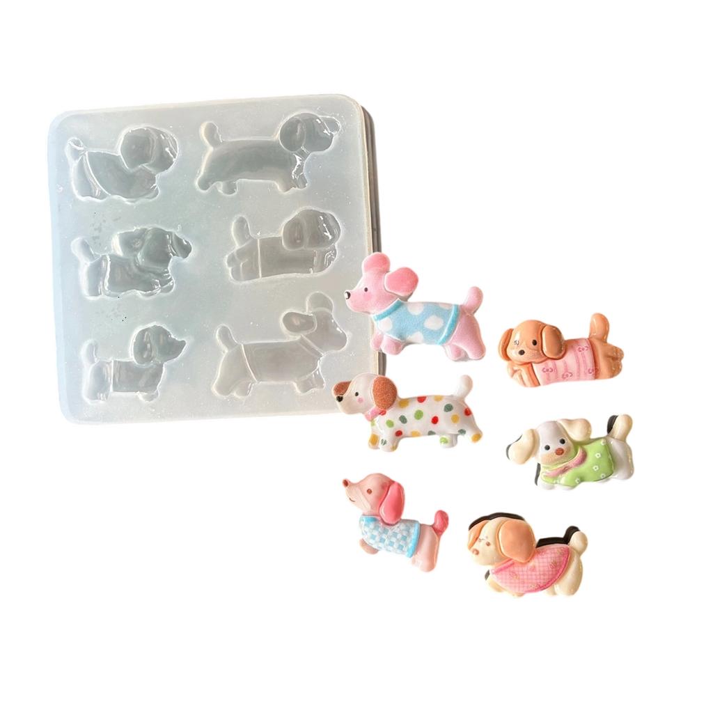 Силиконовая форма для ювелирных изделий из смолы, форма собаки, инструмент для изготовления ювелирных изделий, формы для серег, подходит для изготовления серег и подвесок