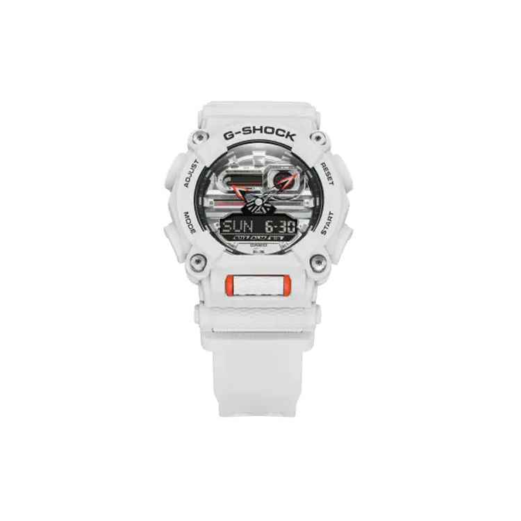 Casio G-Shock GA-900 Скрытый Берег Индустриальный Стиль Водонепроницаемые Белый Рыцарь Ударопрочные Кварцевый Механизм Ремешок из Смолы Мужские часы GA-900AS-7AJF