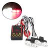 2 светодиодных автомобильных передних решетчатых стробоскопа, полицейские огни, универсальные сигнальные мигающие аварийные стробоскопические огни, аксессуары для автомобилей