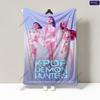 Kpop Girl Group Blanket Soft Flannel Throw Warm Bed Sofa Quilt Anime Style Bedroom Decor Gift for Fans Cozy Home Accessory