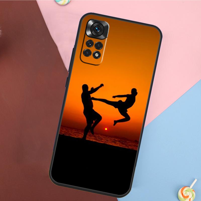 Чехол для Xiaomi Redmi Note 14 13 12 9 10 11 Pro 9S 10S 11S 12S Redmi 14C 10C 12C 13C с изображением Кунг-фу Каратэ Тхэквондо Боевых искусств