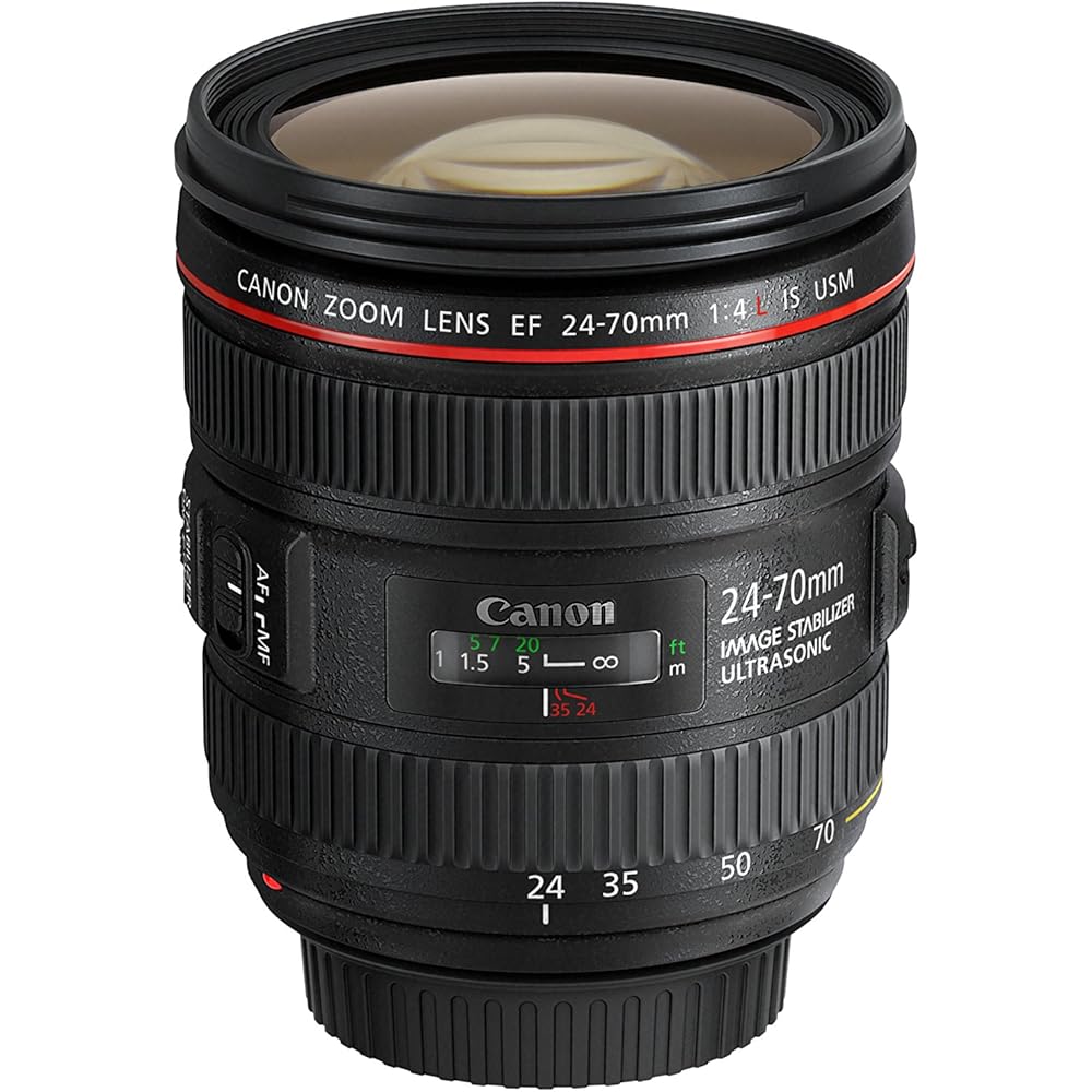 Стандартный зум-объектив Canon EF24-70mm F4 L IS USM, совместимый с полнокадровыми камерами