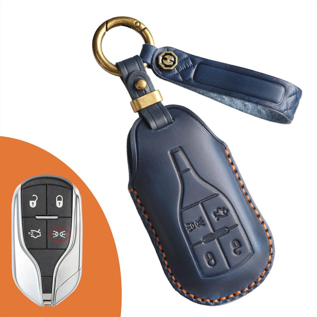 Vintage key cover for Maserati Leather Levante Geberit Ghibli President Bag