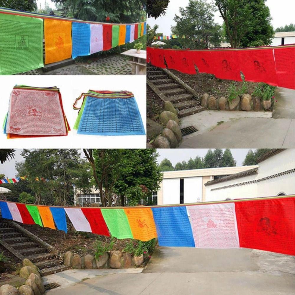 Layout Banner Scriptures Buddhist Supplies Prayer Flag Religious Flags Banners Flags Garden Flags
